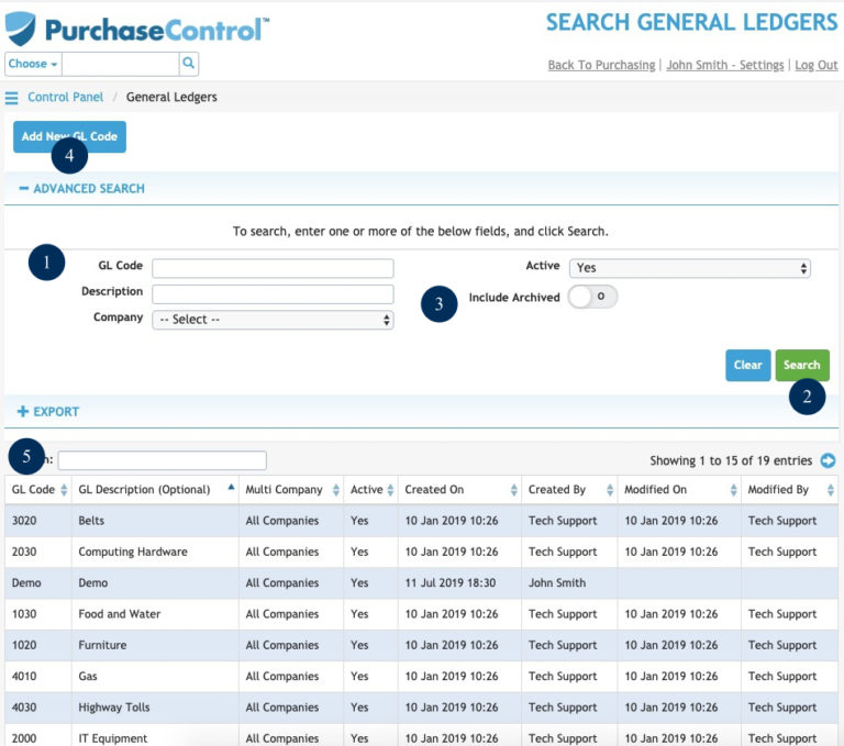 General Ledgers - 01 - General Ledgers | PLANERGY Success Portal