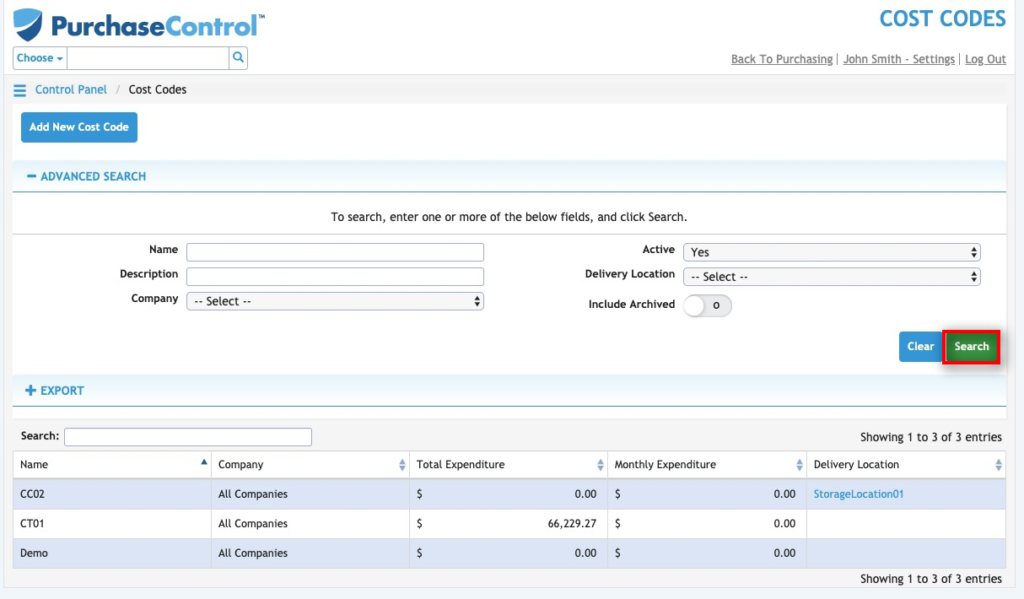 How Do I Search For A Cost Code? PLANERGY Success Portal